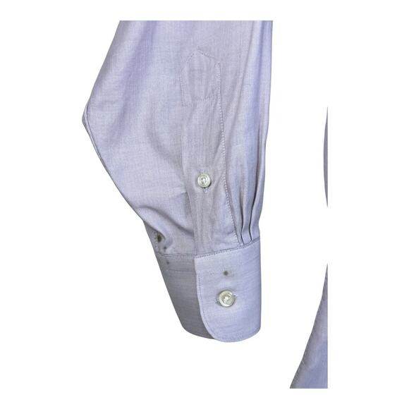 Gitman Bros Shirt Mens 16.5 34 Purple Dress Shirt Business Casual Preppy Wedding - Picture 6 of 16